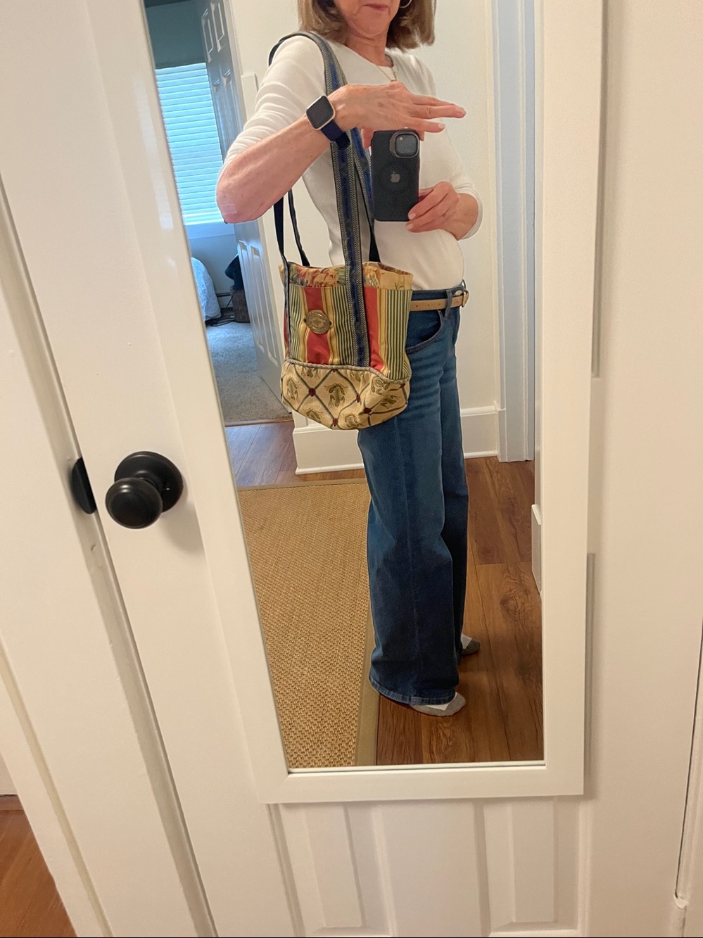 Rare Mac Childs 1983 Collector Mixed Fabrics ShoulderTote Bag Collector LikeNew - Picture 2 of 8